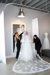 Our Stylists with a Bride